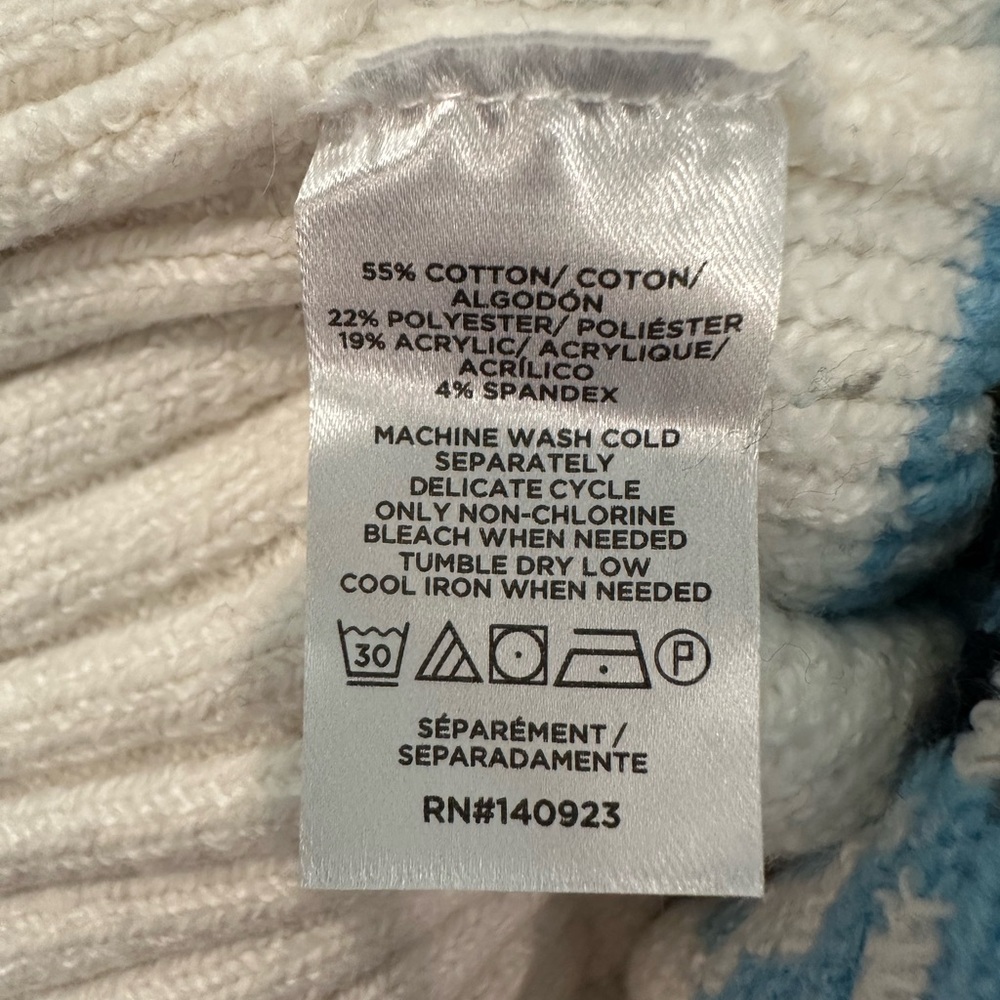 LOFT Mixed Fair Isle Sweater - Size Small - Picture 7 of 7